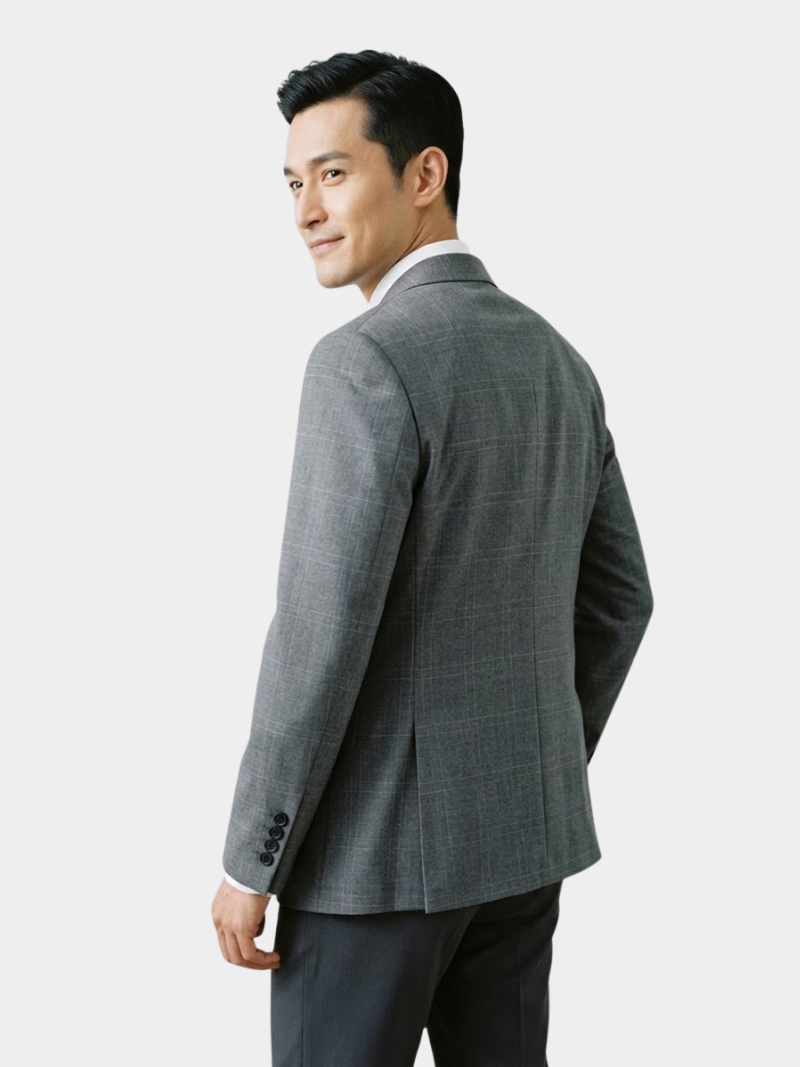 Áo Vest Caro Slimfit Cổ Nhọn AV038 Màu Xám