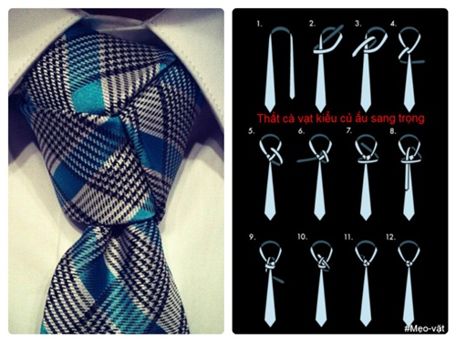 Cách thắt Cavat đơn giản kiểu Windsor Knot